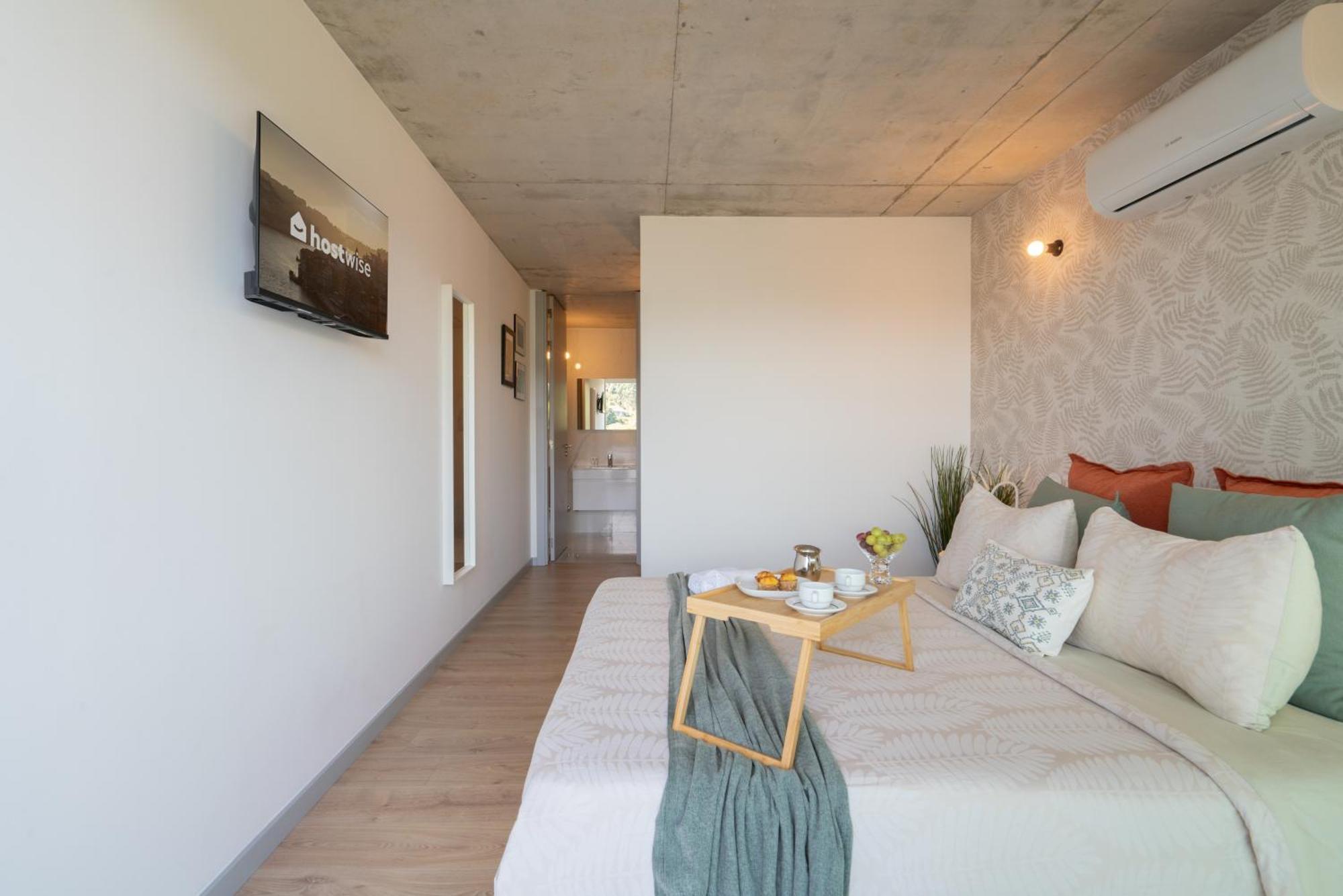 Host Wise - Luxurious Impressive Apartment - Balcony And Pool Vila Nova de Gaia Rum bild