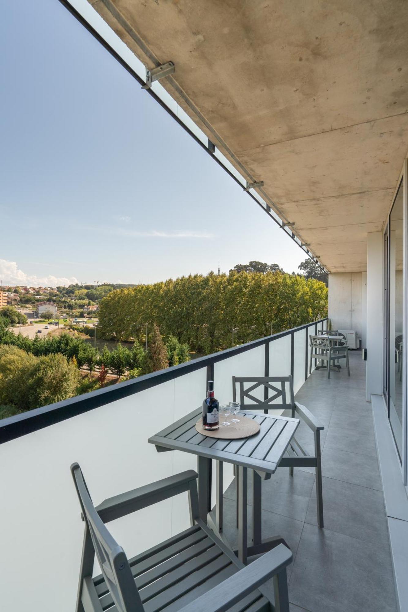 Host Wise - Luxurious Impressive Apartment - Balcony And Pool Vila Nova de Gaia Rum bild