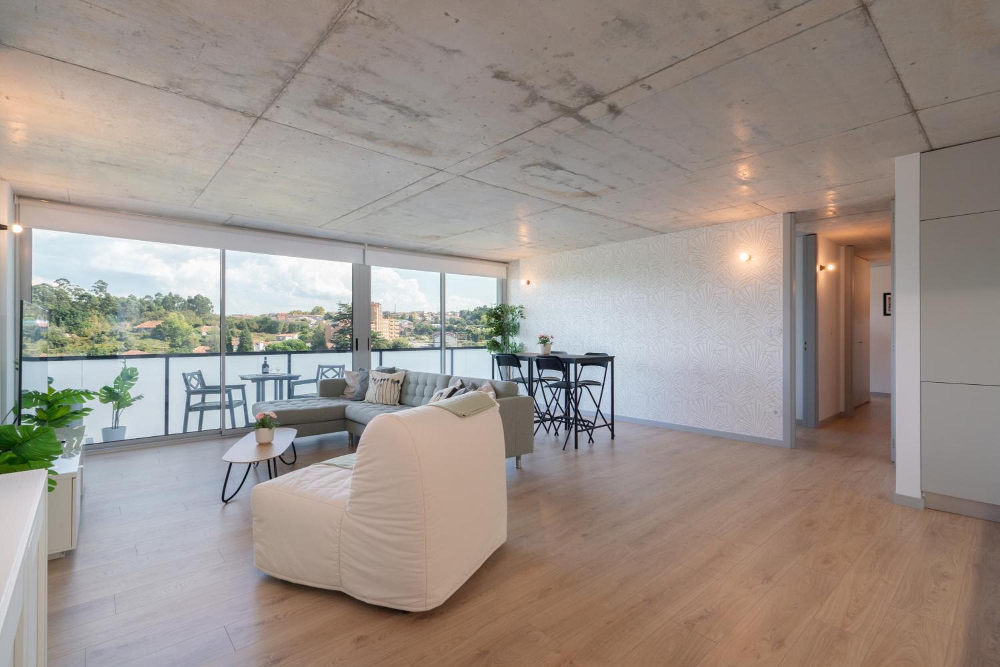 Host Wise - Luxurious Impressive Apartment - Balcony And Pool Vila Nova de Gaia Rum bild
