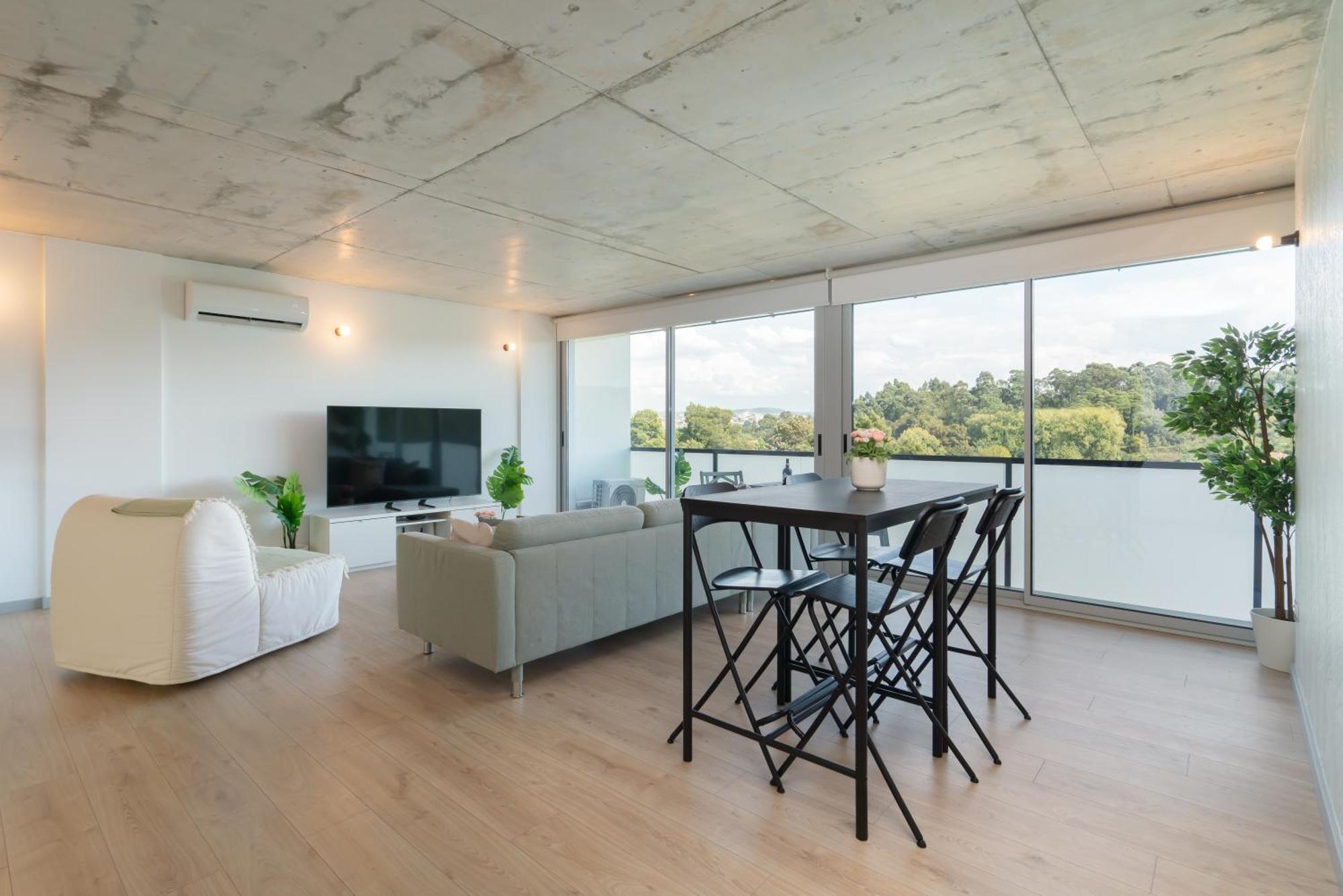 Host Wise - Luxurious Impressive Apartment - Balcony And Pool Vila Nova de Gaia Rum bild