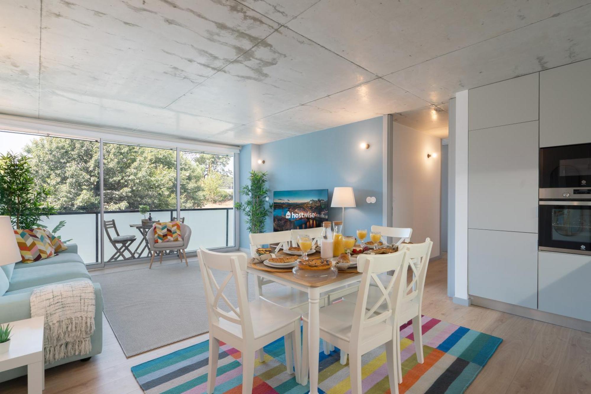 Host Wise - Luxurious Impressive Apartment - Balcony And Pool Vila Nova de Gaia Rum bild