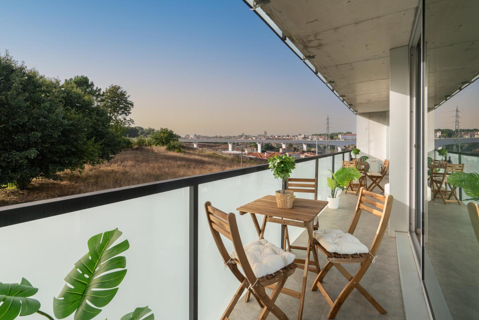 Host Wise - Luxurious Impressive Apartment - Balcony And Pool Vila Nova de Gaia Rum bild