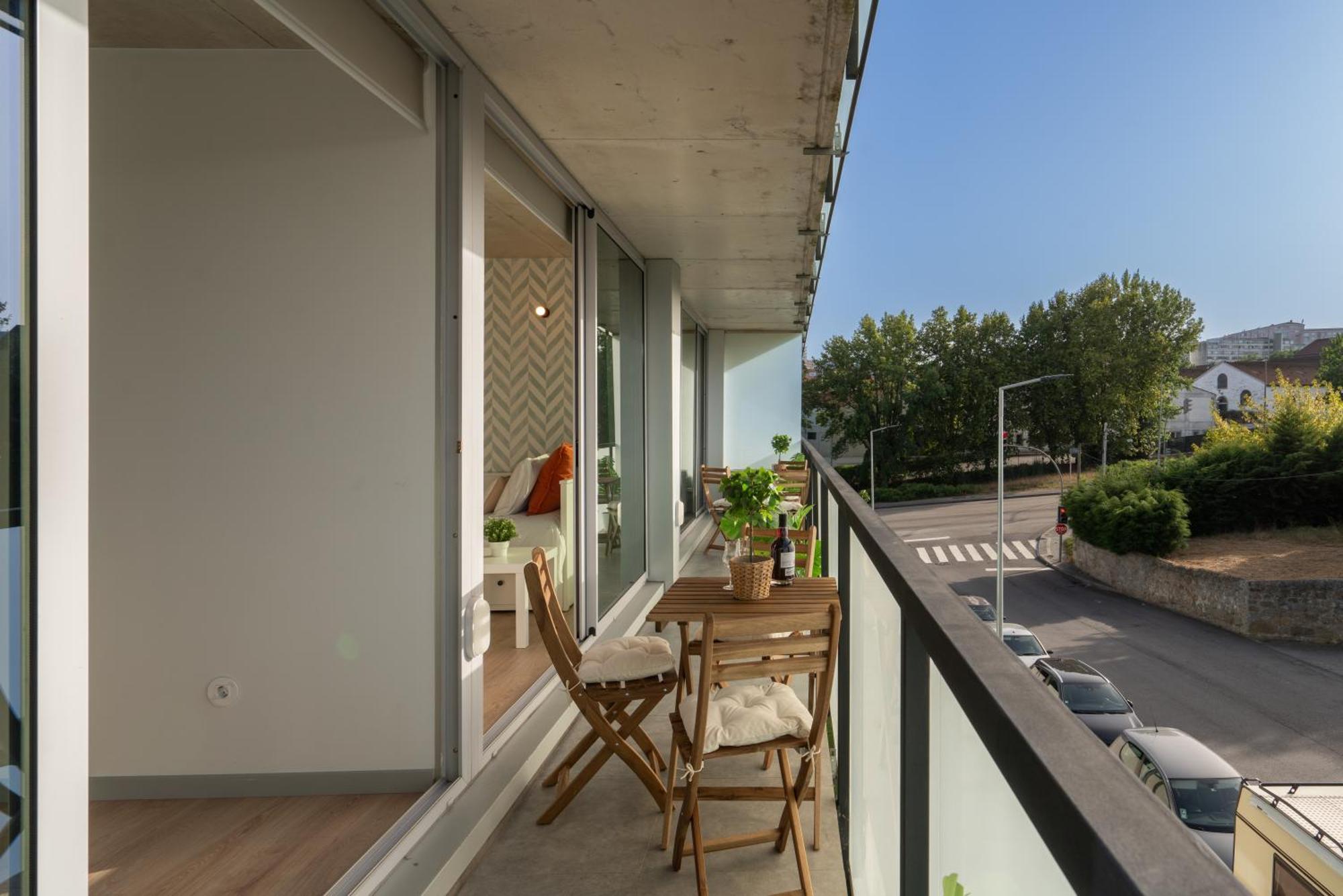 Host Wise - Luxurious Impressive Apartment - Balcony And Pool Vila Nova de Gaia Rum bild