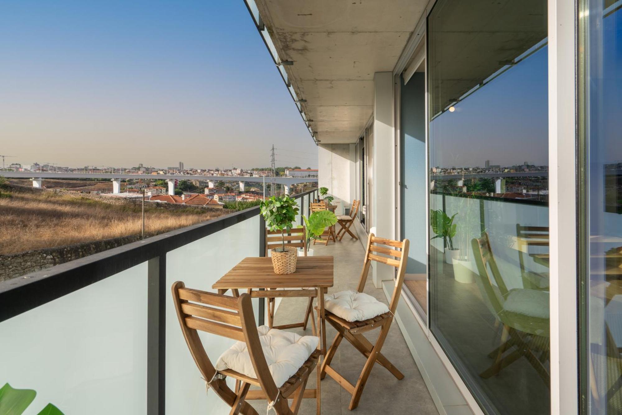 Host Wise - Luxurious Impressive Apartment - Balcony And Pool Vila Nova de Gaia Rum bild
